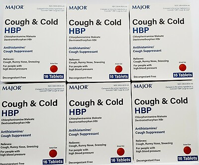#ad Major Cough amp; Cold HPB 16ct Compare to Coricidin HBP 6 Pack Exp Date 03 2026 $15.95