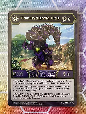 Bakugan: Age of Aurelus Awesome Rare Darkus Titan Hydranoid Ultra EFS 118 AR AA GBP 8.00