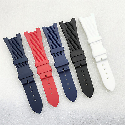 Replacement Strap Wrist Band Belt 25MM Silicone Strap with without Watch Buckle #ad $10.34