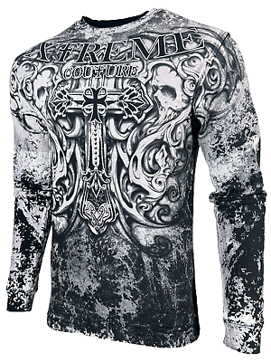 Xtreme Couture by Affliction Men#x27;s T Shirt Hades Skull Cross S 4XL #ad #ad $28.95