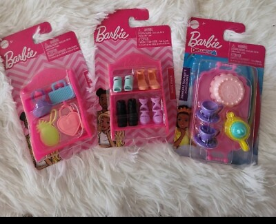 Lot of 7 pcs Mattel Barbie Micro Doll Toy Princess Accessories Barbie Pets #ad $15.00