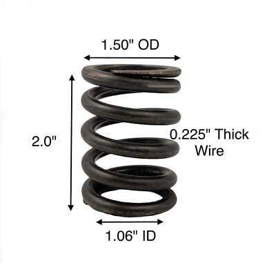 #ad 🌟Heavy Duty Industrial Compression Spring 2quot; Long 1.5quot; OD 1.06quot; ID .225quot; Gauge $8.77