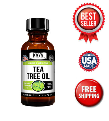#ad 100% Pure Tea Tree Melaleuca Oil 2oz Therapeutic Grade All Natural Essential Oil $9.98
