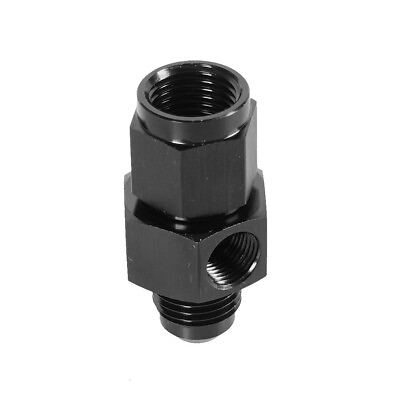 #ad 6AN Male Flare to Female 1 8 NPT Gauge Port Fuel Pressure Take Off Fitting Adapt $9.37