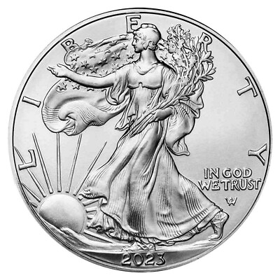#ad 2023 American Silver Eagle .999 Fine Silver in Direct Fit Air Tite US Mint $32.99