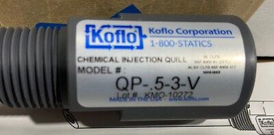 #ad KOFLO 1 2quot; QP .5 3 V FEMALE BY MALE CHEMICAL INJECTION QUILL W Non Return Valve $65.00