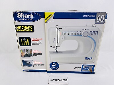 #ad #ad SHARK BY EURO PRO X SEWING MACHINE MODEL 384 110V 75W NEW OLD STOCK SEALED $180.00