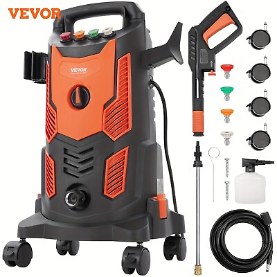 #ad VEVOR Electric Pressure Washer 2300 PSI 1.9 GPM 1900W Cold Water Wheeled $131.97