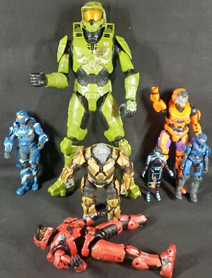 #ad Mixed Halo Reach War Chieftain Brute Spartan Blue Red Green Parts Lot Loose $25.49
