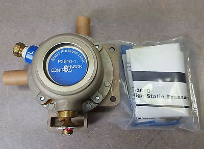 #ad Johnson Controls P 3610 1. Controller High Static Pressure Limit Reverse Acting $50.00