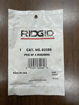 #ad RIDGID 60080 PKG OF 4 WASHERS $8.99