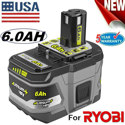 For RYOBI P108 18V One Plus High Capacity Battery 18 Volt Lithium Ion New 6.0Ah $24.49