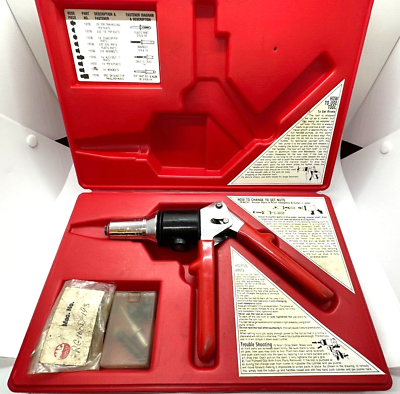 #ad MAC Tools Hydraulic Powered Rivet Gun Kit Thread Setter Lot Set Case Pop $150.00