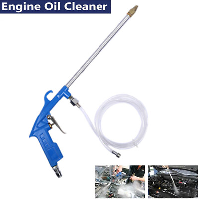 Engine Oil Cleaner Tool Car Water Cleaning Gun Pneumatic Jet Pressure Tool Blue $17.95