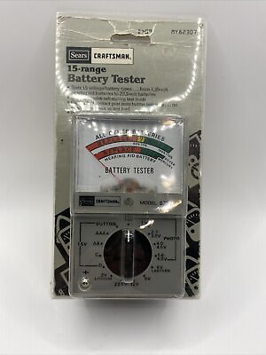 #ad Sears Craftsman Model #82207 Battery Tester sold As Is $40.00