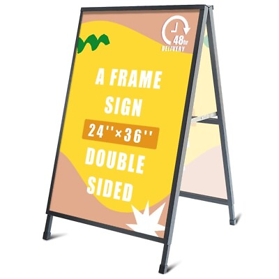 #ad A Frame Sidewalk Sign Sidewalk Sign Business Signs 24#x27;#x27;X36#x27;#x27; print included $92.99