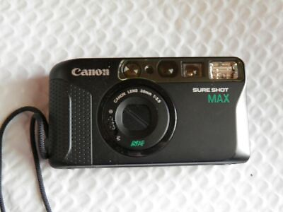 #ad Canon Sure Shot MAX 35mm film point and shoot camera w 38mm 1:3.5 WORKING $125.70