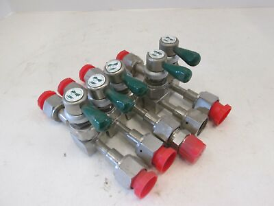 #ad Swagelok High Pressure Turn Valve SS DLV16B 1 2quot; FVCR FVCR Used Lot of 5 $175.00