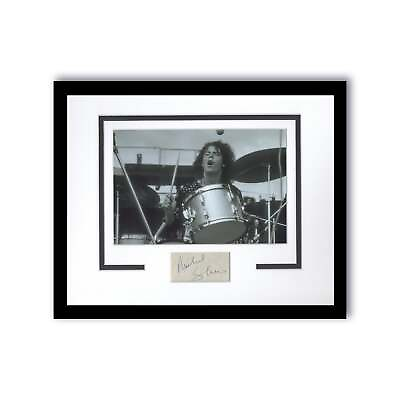 #ad Santana Michael Shrieve Autographed 11x14 Framed Photo Woodstock Drummer ACOA $499.99