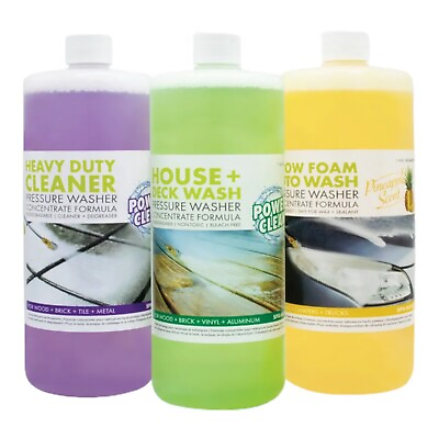 #ad Sun Joe SPX ASST3Q 3 Pack Pressure Washer Concentrate Trio All Purpose Cleaner $29.99