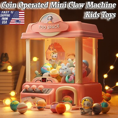 #ad Mini Claw Machine for Kids Coin Operated Catch Toy Vending Machines Kids Toys $53.53