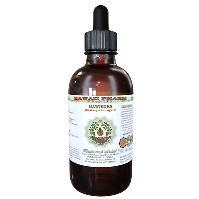 #ad Hawthorn Crataegus Laevigata Organic Dried Leaf Flower Stem Liquid Extract $159.95