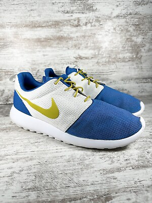 #ad Men’s 2014 Nike Roshe Run Blue White Sneakers Sz 14 $45.00