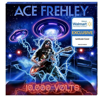 #ad Ace Frehley 10000 Volts Walmart Exclusive Lenticular Cover Heavy Metal CD $39.99