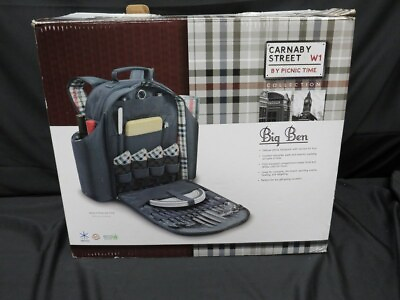 #ad New Picnic Time Big Ben Insulated Backpack Cooler Deluxe Service For 4 $89.99