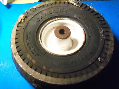 #ad NEW CARLISLE 4 10 4 NHS CASTER WHEEL amp; TIRE 5 8quot; BUSHING CARTS PLUGGERS DIRTY $21.90