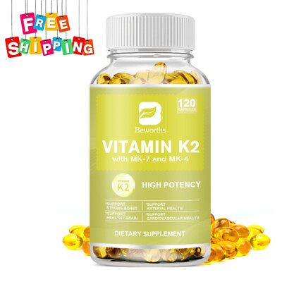 #ad Vitamin K2 Supplement 500mcg Vitamin K2 MK7 Supports Bone amp; Heart Health $13.49