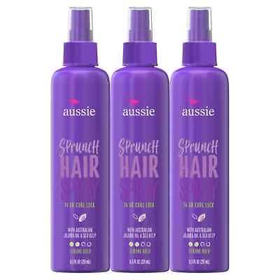 #ad #ad 3 PACK Aussie Sprunch Non Aerosol Hairspray Strong Hold 8.5 fl oz $23.99