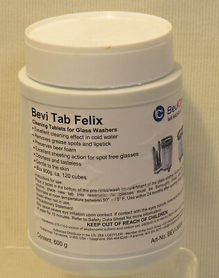 #ad NEW BeviClean Bevi Tab Felix Cleaning Tablets for Glass Washers 600g NEW $19.85