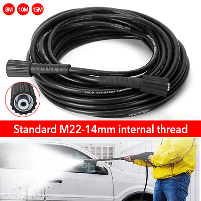 Pressure Washer Hose Non Marking 5800 PSI 50 ft. Length Black With Couplers #ad $18.04