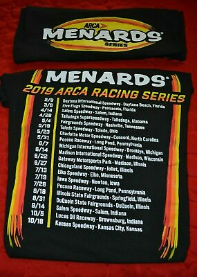 #ad #ad Menards 2019 Arca Racing Series Black T Shirt Multiples Discount Size: S 3XL $6.98