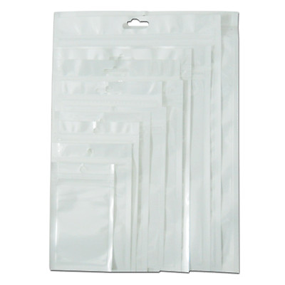 White Clear Plastic for Zip Retail Pearl Lock Packaging Hang Bags Accessories #ad $495.00