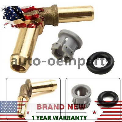 #ad Thermostat Outlet Hose Connector UPGRADE BRASS for Land Range Rover 5.0L 3.0L $9.45