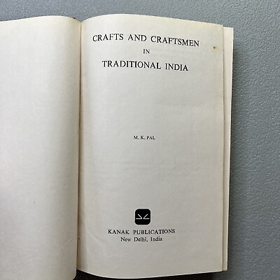 #ad Crafts And Craftsman In Traditional India MK Pal 1978 Art History Jewelry Book $56.29