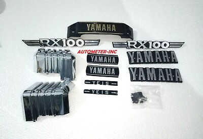 #ad Yamaha RX100 Tank amp; Side Cover 3D Chrome Emblem Logo Monogram Kit $33.00