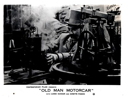 #ad #ad Old Man Motorcar Original Lobby Card Automotive Engineer Building Steam Engine $24.99