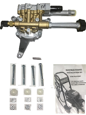 #ad Homelite UPGRADED BRASS HEAD 3000 psi Pressure Washer Pump FRONT PIPE CONNECTION $129.99