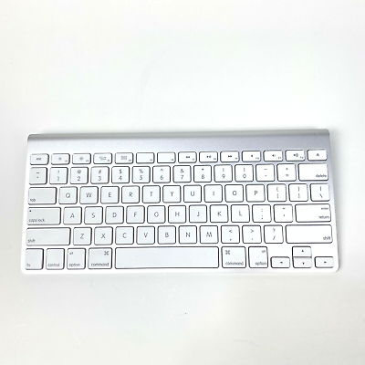#ad Genuine A1314 Wireless Silver Keyboard Slim Bluetooth Mac PC 2009 OEM $24.88