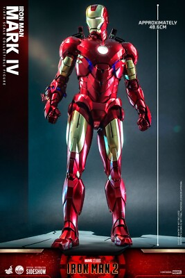 #ad #ad Hot Toys Marvel Iron Man 2 Iron Man Mark IV 1 4 Quarter Scale Figure In Stock $539.99