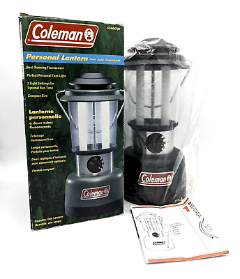 #ad #ad VTG Coleman Personal Camping Lantern Twin Tube Fluorescent Model 5344H700 CIB $16.55