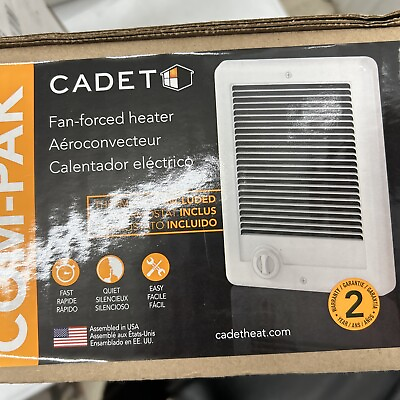 #ad Cadet CSC151TW Wall Electric Heater With Thermostat 1500 Watt White 67506 $96.79