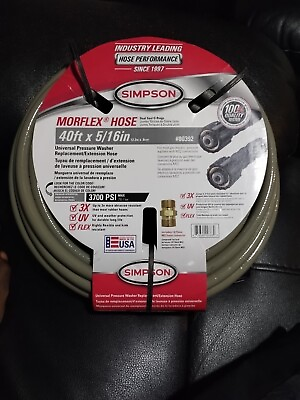 #ad Simpson MorFlex 3700 PSI 5 16 in. x 40 ft. Replacement Extension Hose $45.00