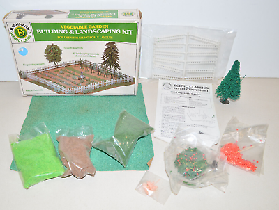 #ad Vintage BACHMANN HO SCALE Vegetable Garden Kit Building Accessory Toy Train $11.40