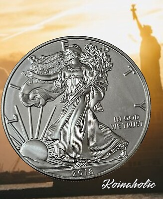 #ad 2018 American Silver Eagle Uncirculated 1 Oz .999 Fine Silver Free Shippin $42.95