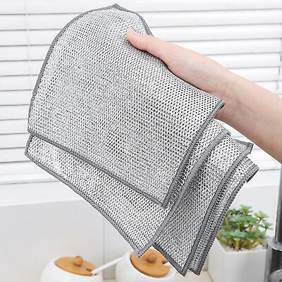 #ad Dishcloth for Gentle Scrubbing on Kitchen Surfaces Removing Stuck on Food Grease $11.69