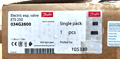 #ad #ad 1PC DANFOSS 034G2600 Electric expansion valve ETS 250 1 1 8 in Solder ODF NEW $1120.00